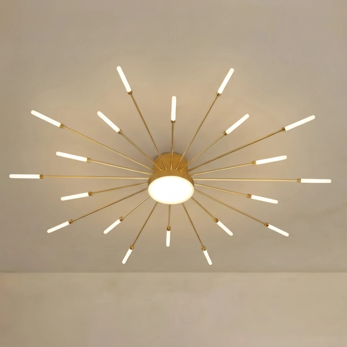 Nebula Moderne Feuerwerk Deckenleuchte – Gold/Schwarz für Schlafzimmer Esszimmer Wohnzimmer