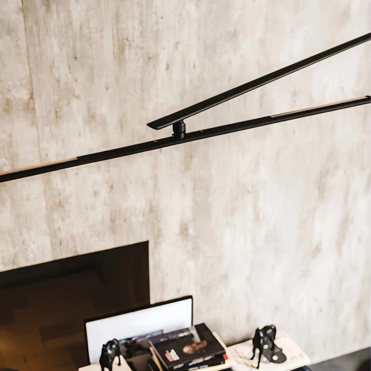 Arcato Modern Black Floor Lamp 