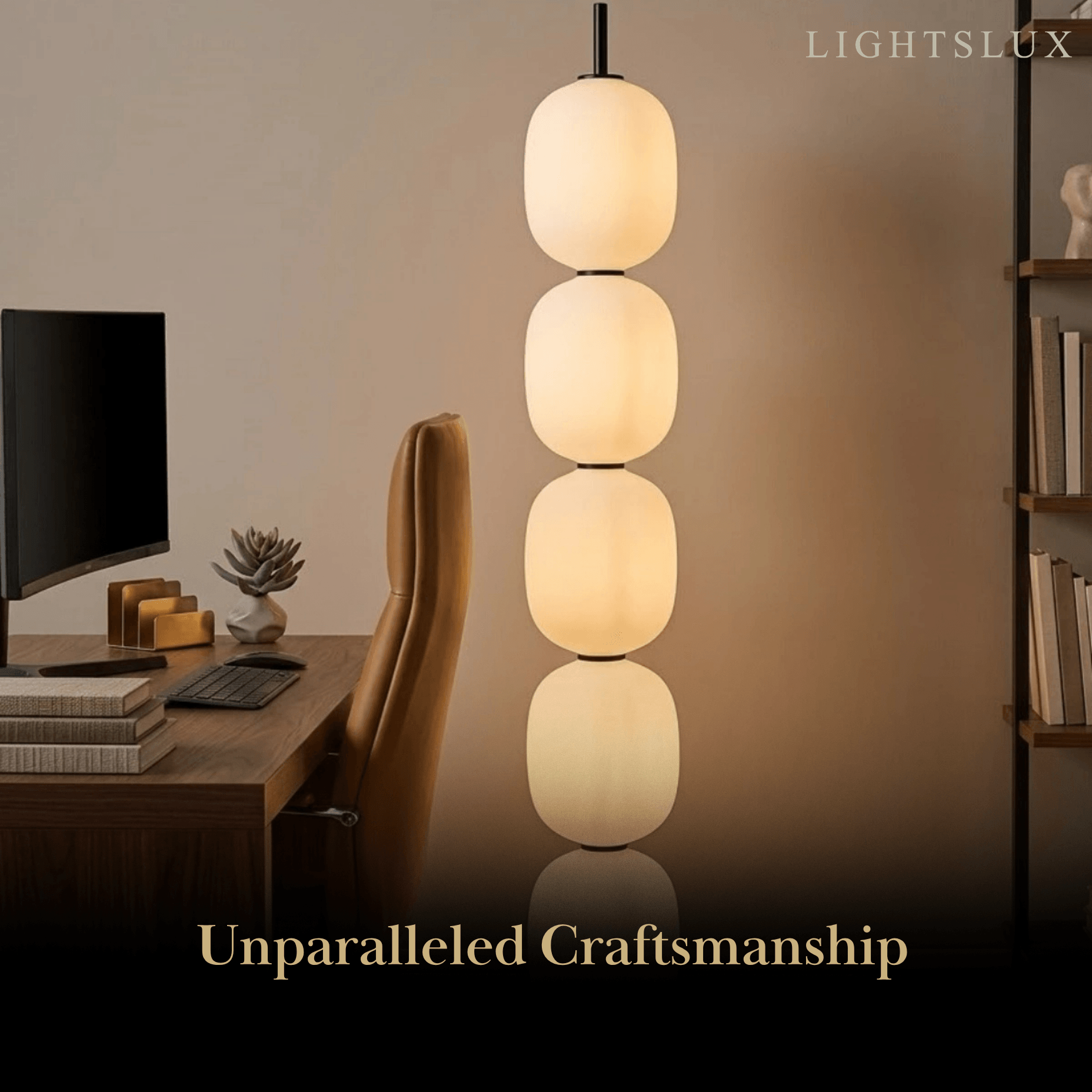 Velora Modern White Floor Lamp