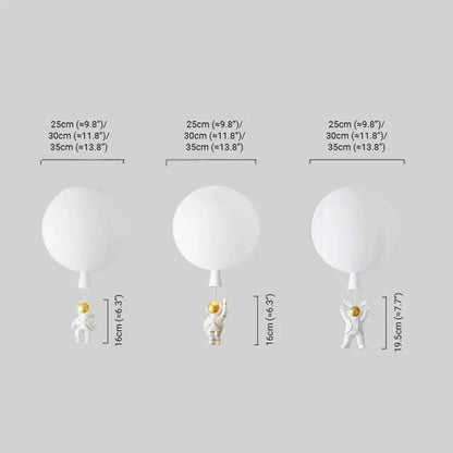 Vivara Designer-Acryl-Deckenleuchte – Astronautenballon für Kinderzimmer