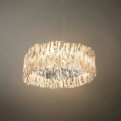 ALS147 Pendant Light – White/Gold/Chrome Acrylic for Living Room