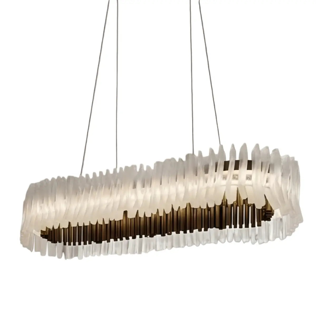Pendant Light – White/Gold/Chrome Acrylic for Living Room