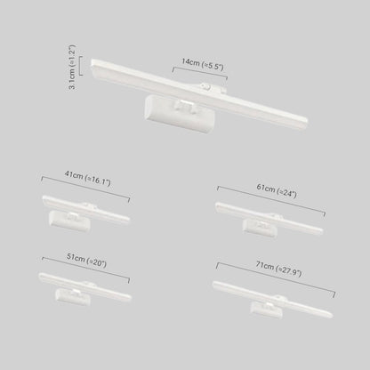 Arcato Modern White Vanity Light - Rectangular