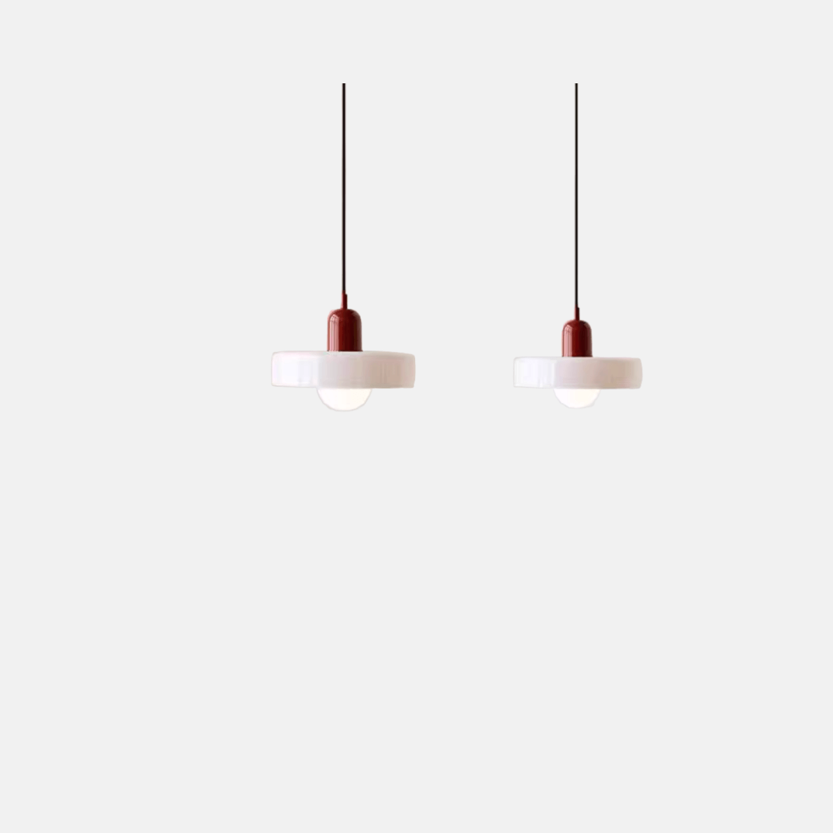 Morandia Nordic Pendelleuchte - Runder Glasschirm für Wohn-/Esszimmer