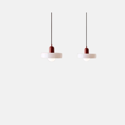 Morandia Nordic Pendelleuchte - Runder Glasschirm für Wohn-/Esszimmer