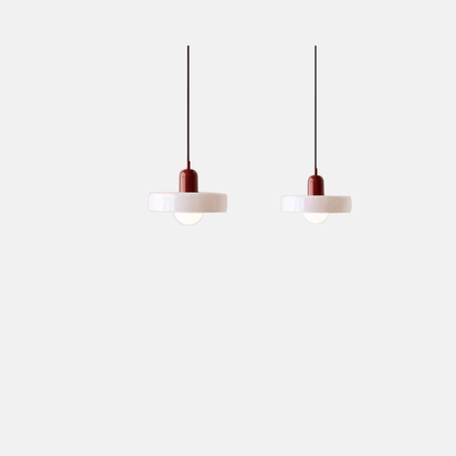 Morandia Nordic Pendelleuchte - Runder Glasschirm für Wohn-/Esszimmer