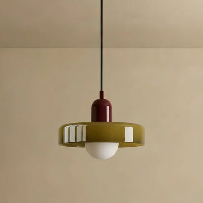 Pendant Light - Round Glass Shade for  Room