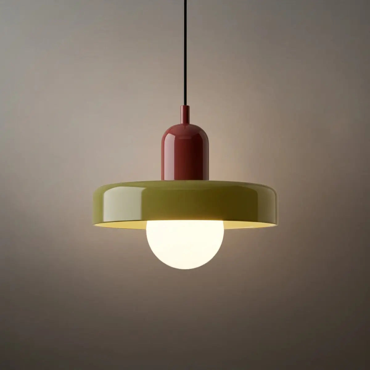 Morandia Nordic Pendant Light - Round Glass Shade for Living/Dining Room