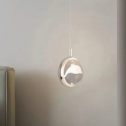 Vivara Art Deco Gold-Pendelleuchte – Kugelförmige Metall-/Kristallleuchte fürs Schlafzimmer