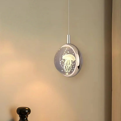 Vivara Art Deco Gold-Pendelleuchte – Kugelförmige Metall-/Kristallleuchte fürs Schlafzimmer