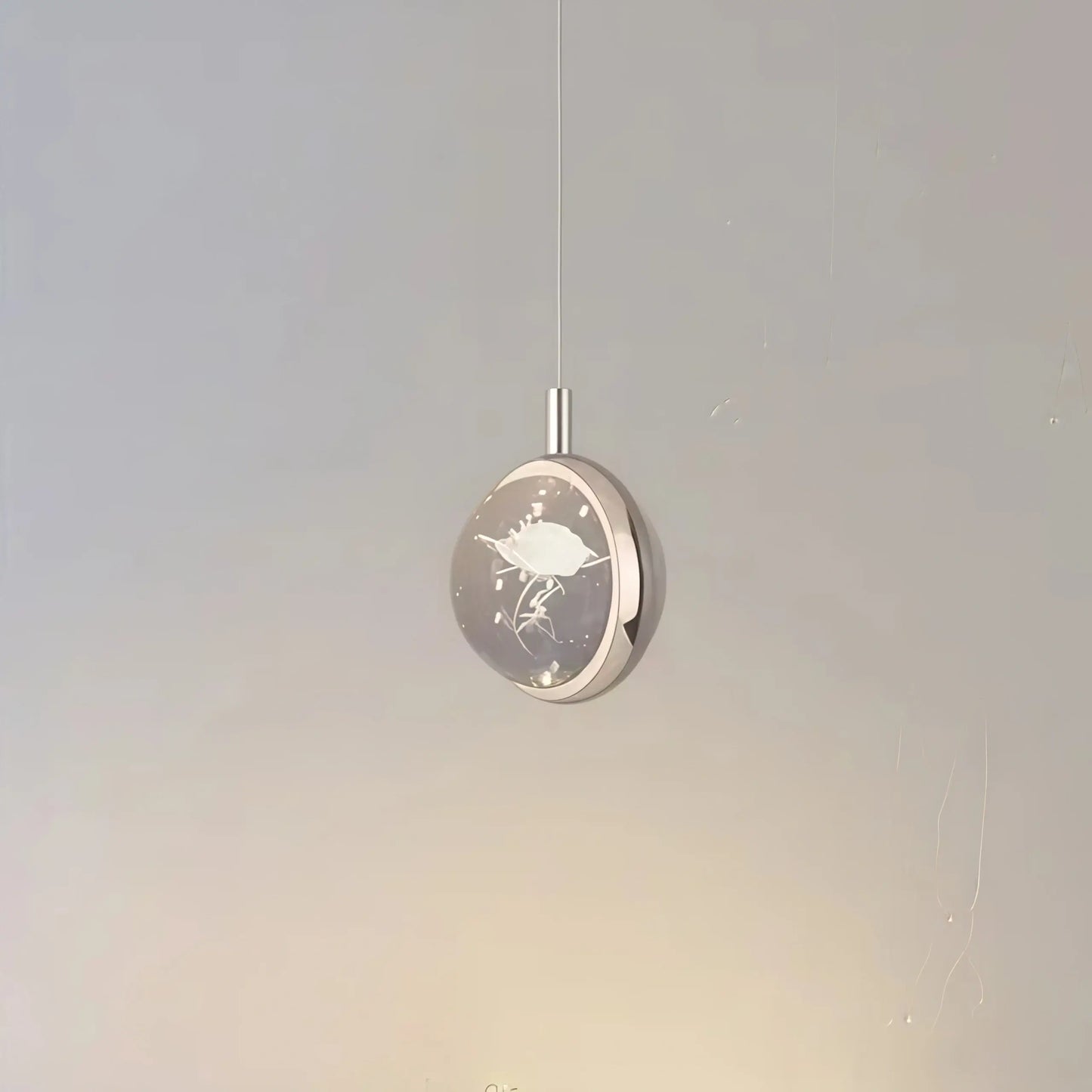  Art Deco Gold Pendant Light – Globular Metal/Crystal for Bedroom