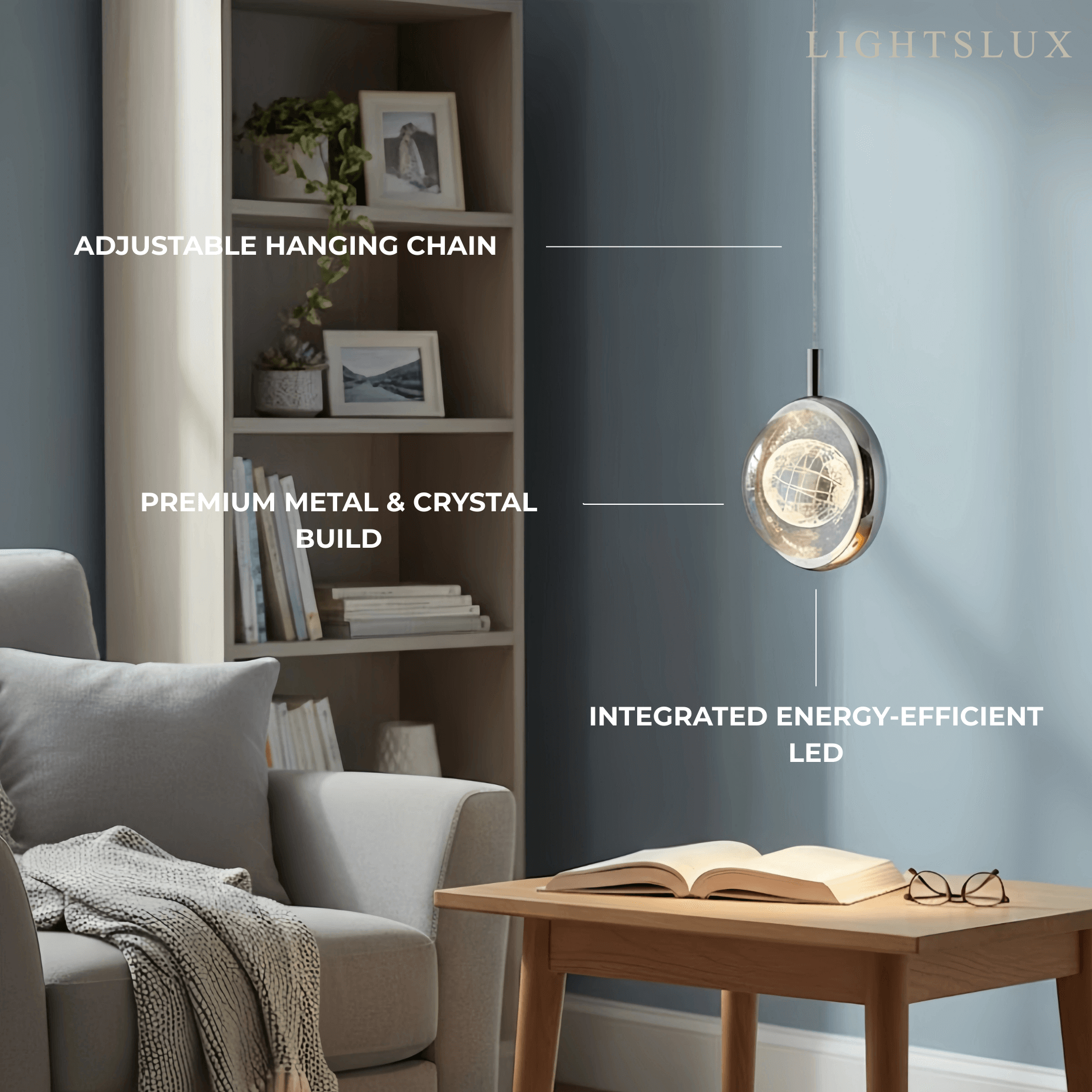 Vivara Art Deco Gold Pendant Light 