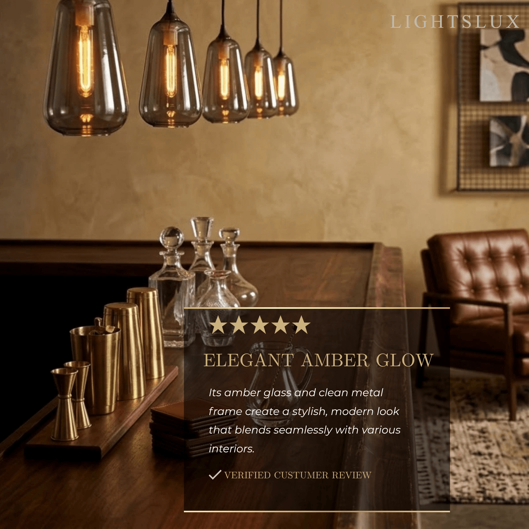 Modern_Amber_Glass_Pendant_Light