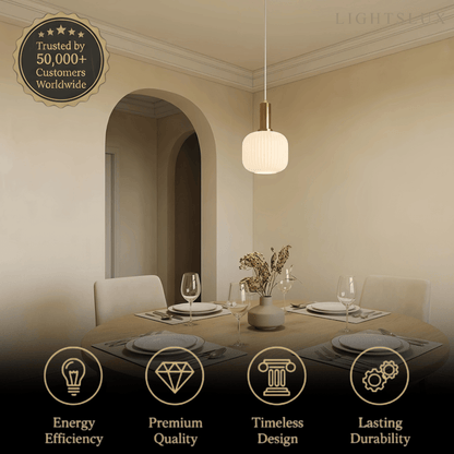 Crema Nordic White Pendant Light