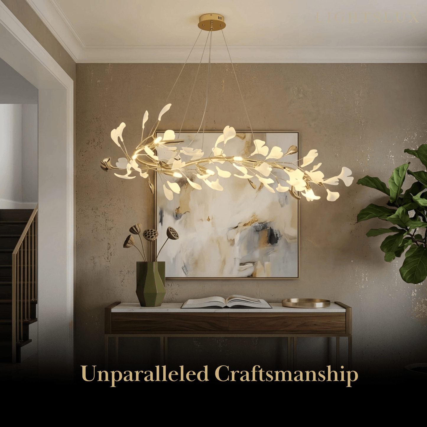 Excelis_Art_Deco_Chandelier_Gold_Ceramic_Metal_for_Living_Room