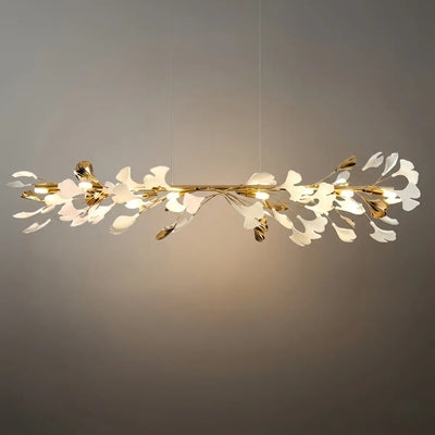 Excelis Art-Deco-Kronleuchter – Goldfarbene Keramik/Metall für das Wohnzimmer