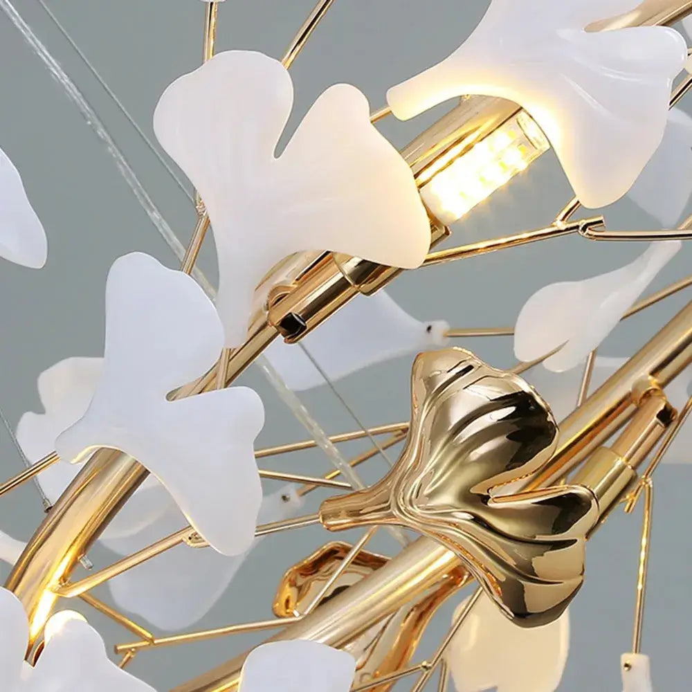 Excelis Art Deco Chandelier – Ceramic Design for Dining Room