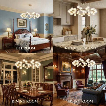 Nebula Modern Gold Chandelier