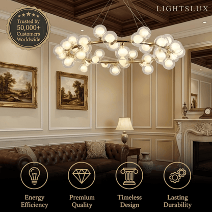 Nebula Modern Gold Chandelier