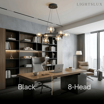 Chandelier - Metal Frame with Bubble Design for Living Room