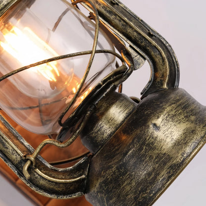 Irondale Vintage Wood/Metal Wall Sconce