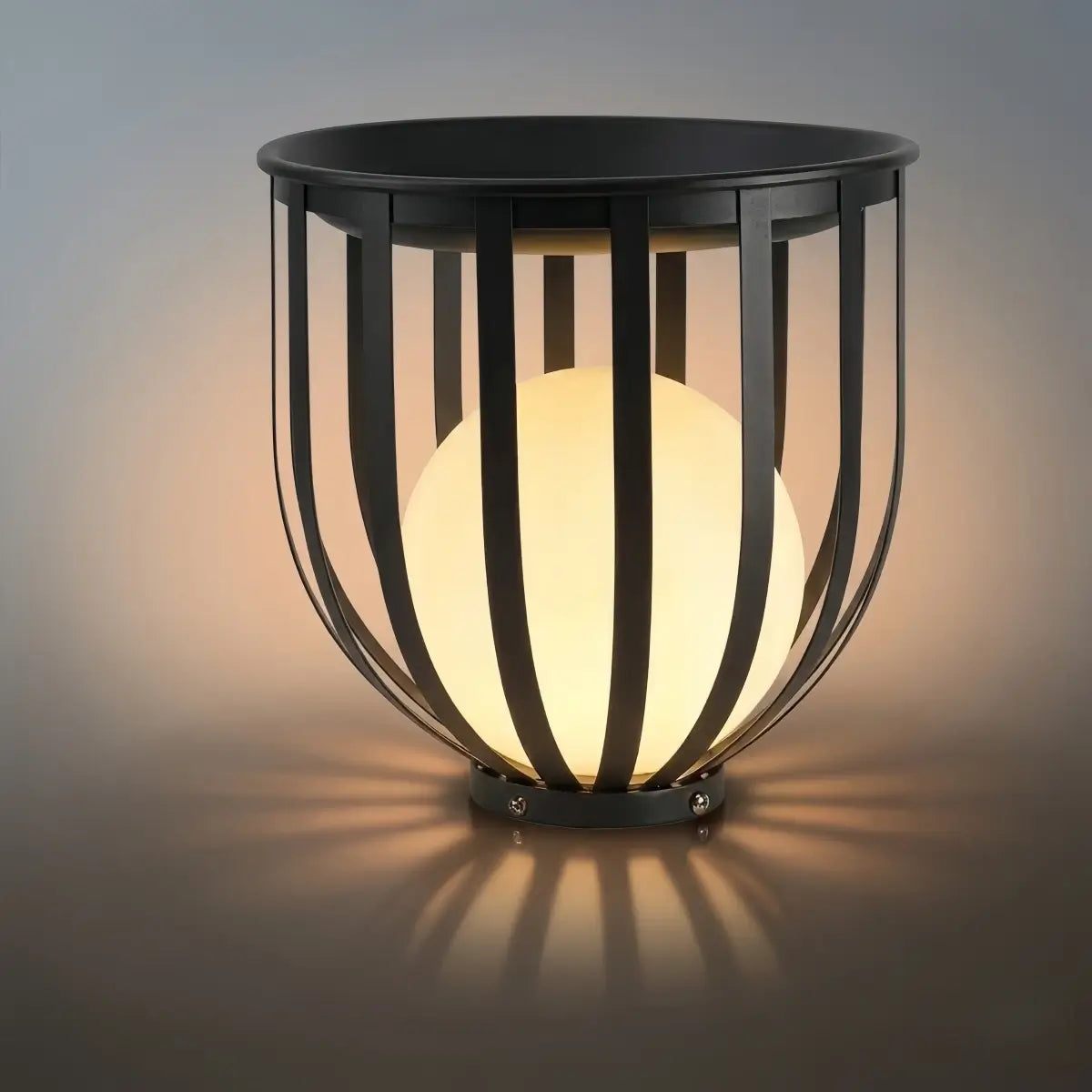 Arcato Modern Black Outdoor Floor Lamp