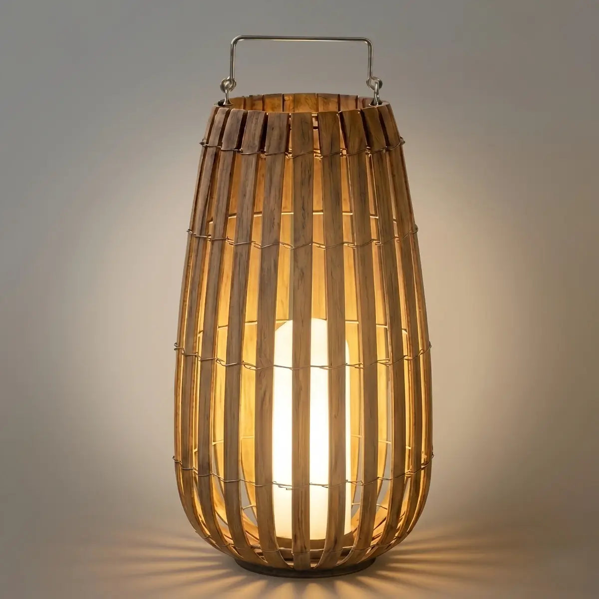 Bamburo Modern Wooden Path Lamp