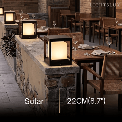 Arcato Modern Square Outdoor Pillar Light