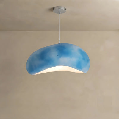 Morandia Modern Bread-Shaped Pendant Light – Resin/Acrylic in 4 Colors 
