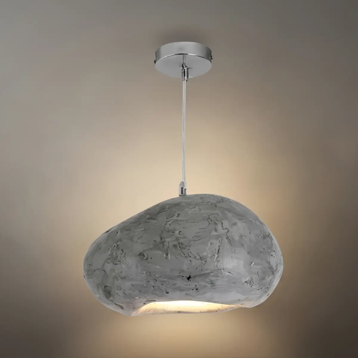 Morandia Art Deco blaue Pendelleuchte – Brotförmiges Design aus Kunstharz für das Esszimmer