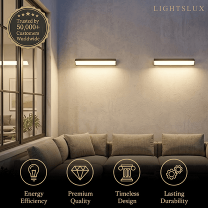 Arcato Minimalist Outdoor Wall Lamp - Light for Courtyard