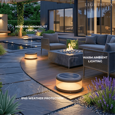 Irondale Modern Black Outdoor Pathway Lights