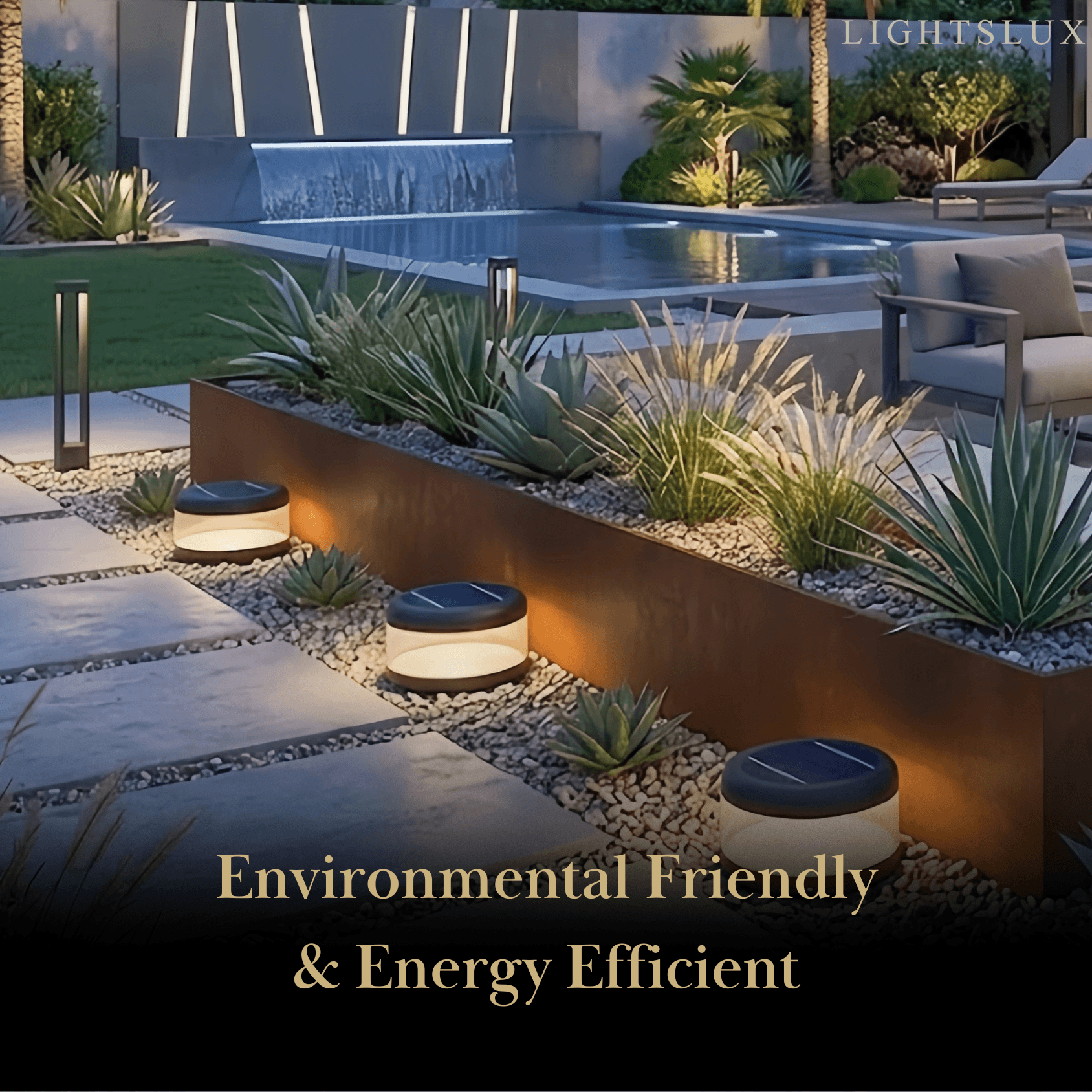 Irondale Modern Black Outdoor Pathway Lights