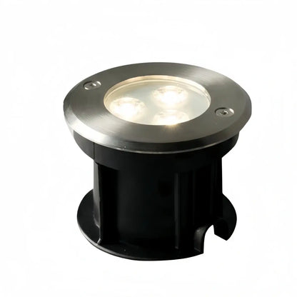 Minimalist_Outdoor_Ground_Lights_-_Black_Metal_Glass_Round_Design_for_Garden