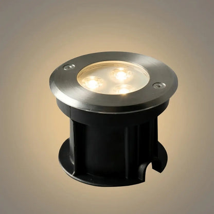 Minimalist_Outdoor_Ground_Lights_-_Black_Metal_Glass_Round_Design_for_Garden