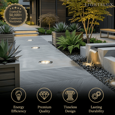Minimalist_Outdoor_Ground_Lights_-_Black_Metal_Glass_Round_Design_for_Garden