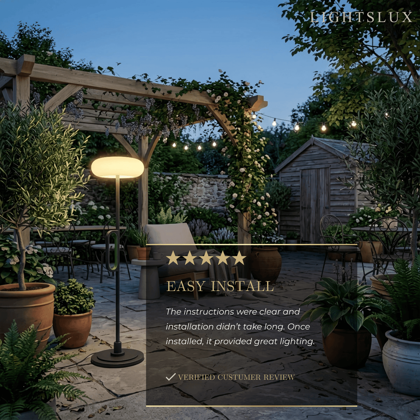 Irondale Modern Outdoor Floor Lamp