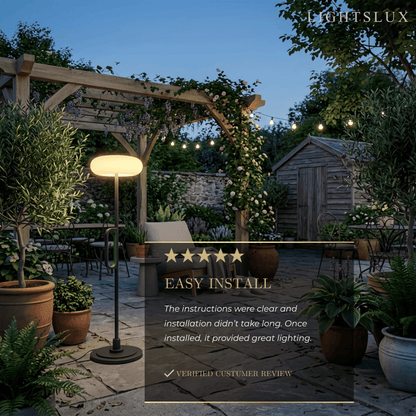 Irondale Modern Outdoor Floor Lamp
