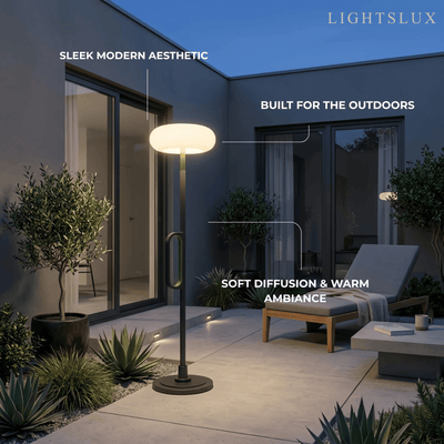 Irondale Modern Outdoor Floor Lamp