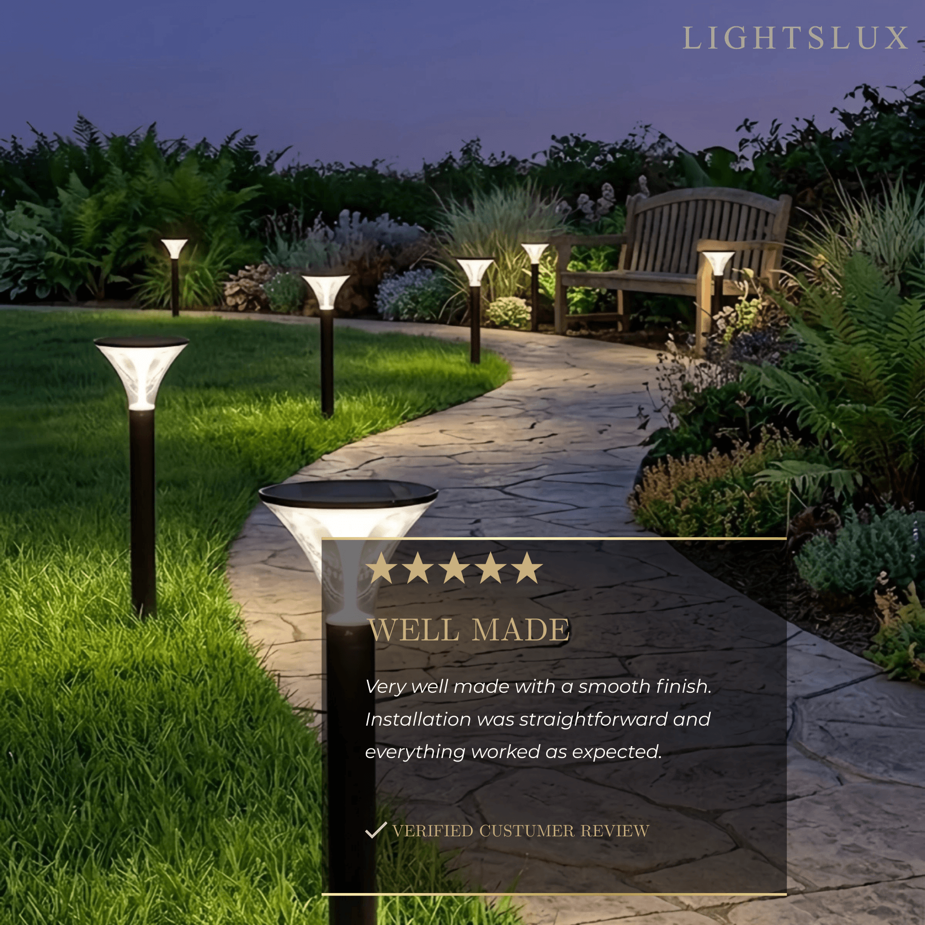 Arcato Modern Cylindrical Pathway Light – Black Metal/Acrylic Solar Outdoor Lamp