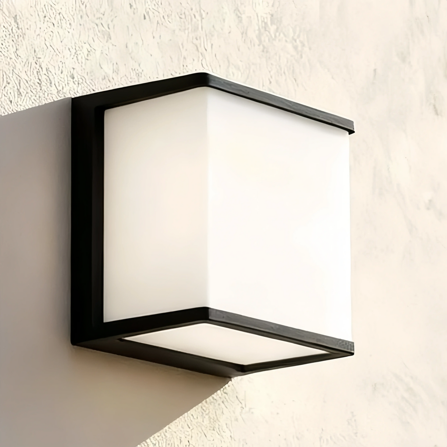 Lunara Moderne Solar-LED-Außenwandleuchte – Wasserdichte Sensorleuchte für den Innenhof 