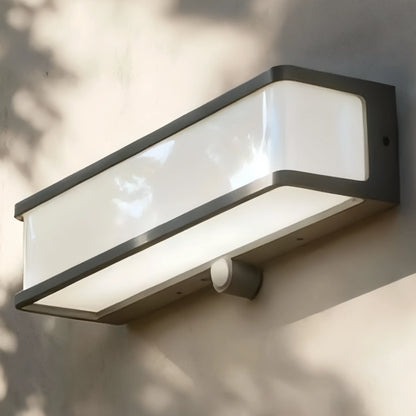 Lunara Moderne Solar-LED-Außenwandleuchte – Wasserdichte Sensorleuchte für den Innenhof 