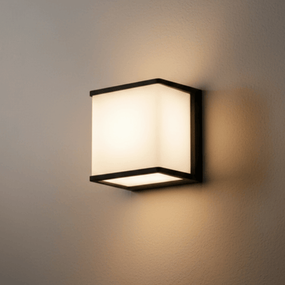 Lunara Moderne Solar-LED-Außenwandleuchte – Wasserdichte Sensorleuchte für den Innenhof 