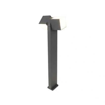 Stellar Minimalist Geometric Pathway Lamp – Black Metal Outdoor Light
