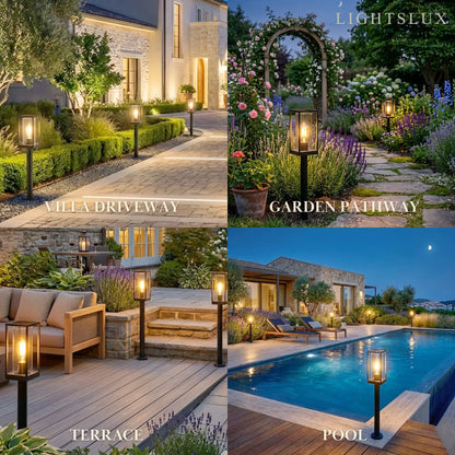 Industrial Modern Rectangular Outdoor Pathway Light