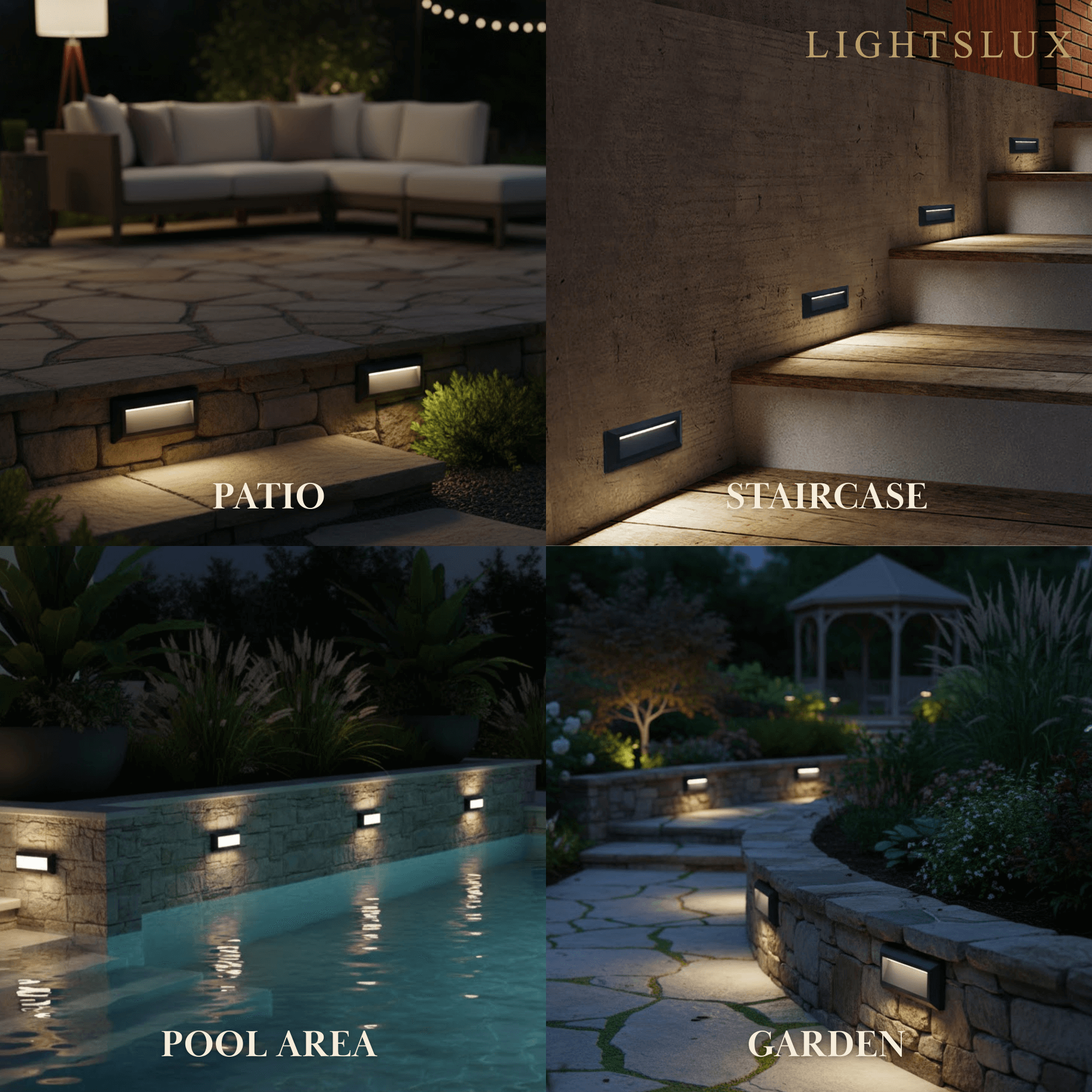 Arcato Modern Outdoor Step Deck Light