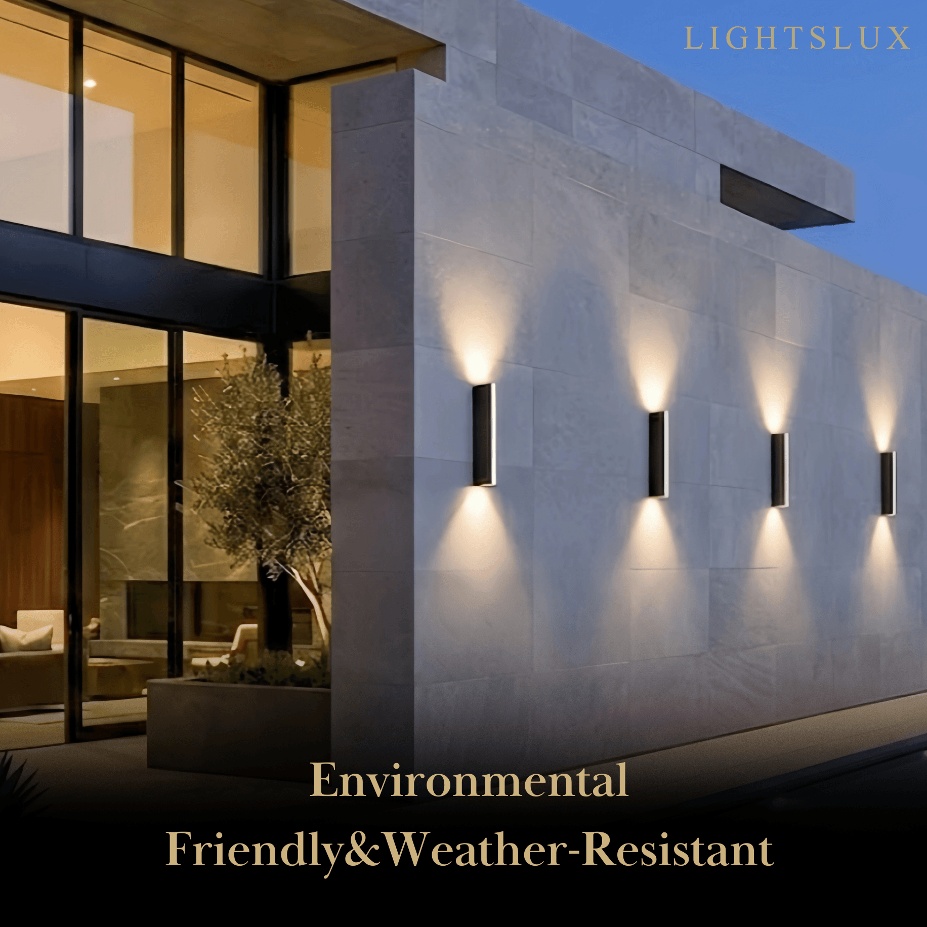 Modern Triangular Outdoor Wall Lamp