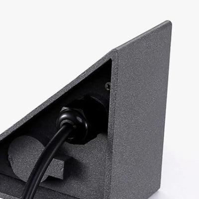 Black Motion Sensor Deck Lamp