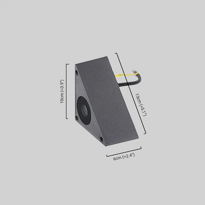 Modern Triangle Outdoor Step Light for staircase Dimensions