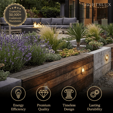 Irondale Minimalist Outdoor Deck Lights - Black